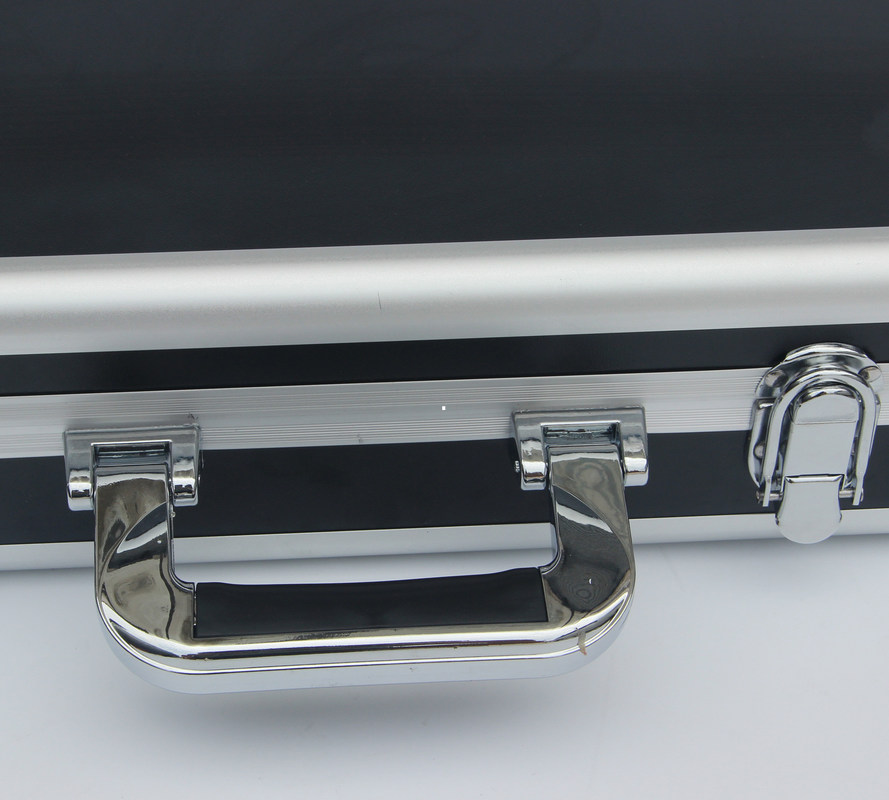 Long Aluminum Snooker Case Black Pool Case For Cue Wave Foam Glued Aluminum Cue Case