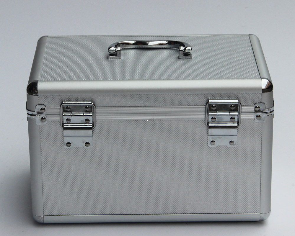 ABS First Aid Case With Removable Tray For Medicines Small Aluminum Doctor Carry Medicine Box Silver