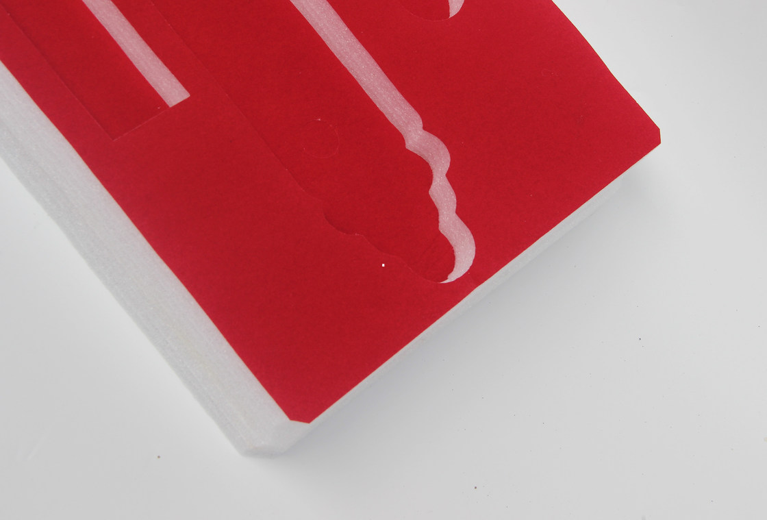 Die Cut Foam Velvet And PE Foam For Packaging Box Low Weight Die Cut Foam Inserts Case