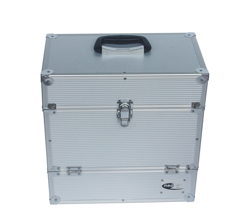 Alu Storage Case LP Record Holder Retro Musique Storage Box DVDs Organizer