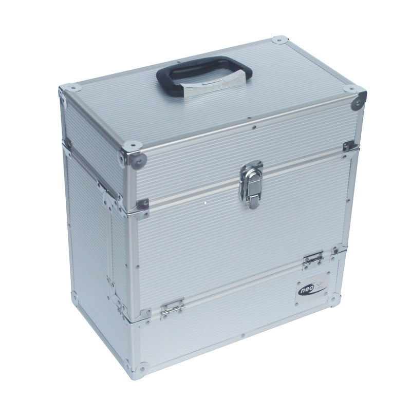 Alu Storage Case LP Record Holder Retro Musique Storage Box DVDs Organizer