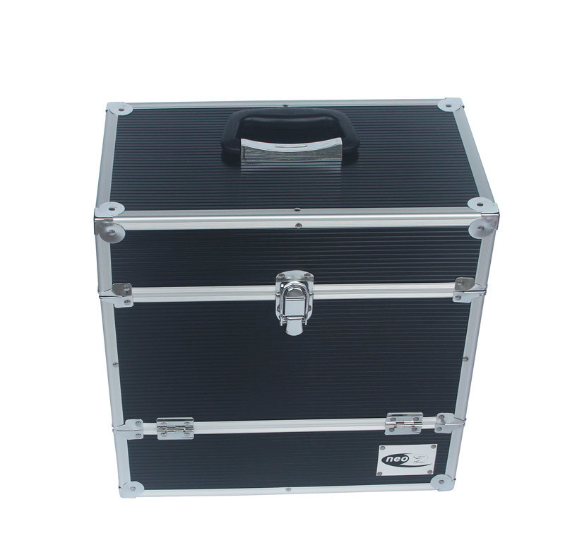 Pro Vinyl 50pcs Carry Case Black Record Storage Box EVA Interior For Music