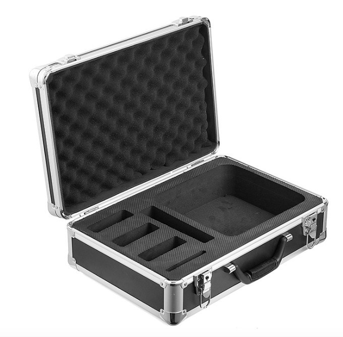 Durable Aluminum Tool Storage Case Black Aluminum Carrying Tool Case