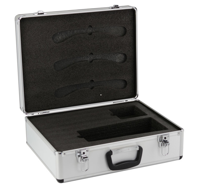 OEM/ODM Wholesale Silver Aluminum Carrying Cases With Custom Made Die Cut Foam Insert And Logo