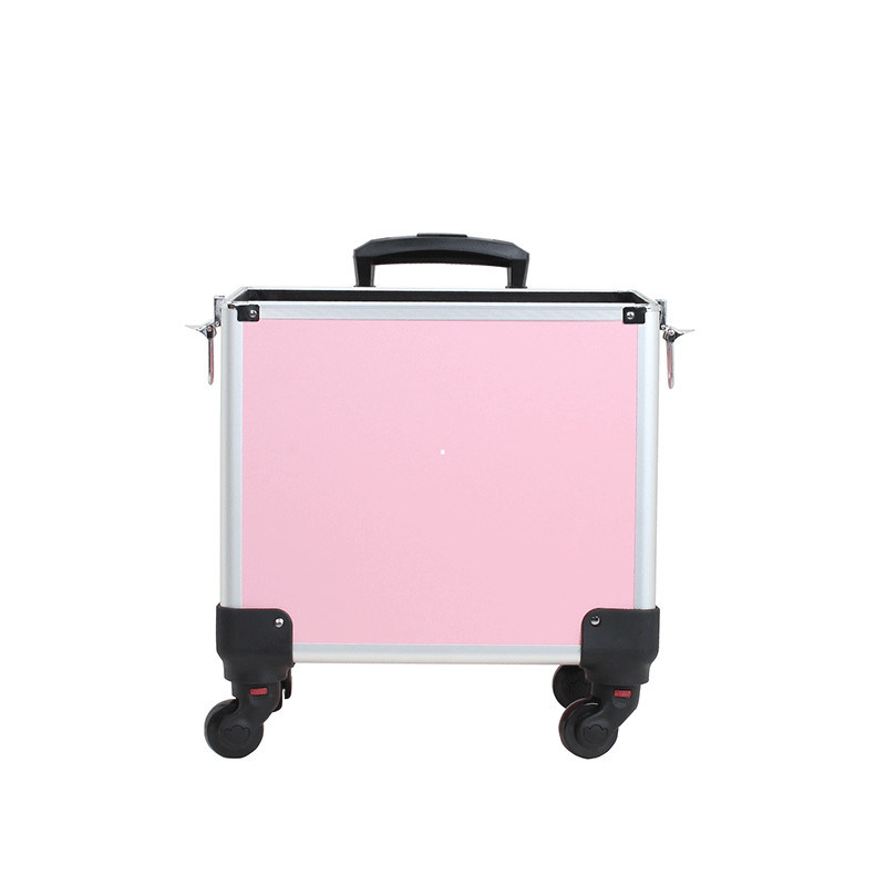Rolling Makeup Train Case Hairdressing Trolley Stylist Beauty Salon Cosmetic Luggage Travel Organizer Makeup Case