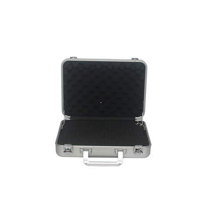 High Quality Aluminum Gun Case Carry Pistol With Foam Silver