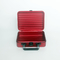 Small Pure Aluminum Beauty Case Red Aluminum Cosmetic Cases Store Jewelry