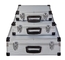 3 In 1 Aluminum Hand Tool Boxes ABS Light Weight Silver