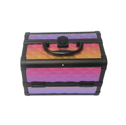 Aluminum Cosmetic Train Cases For Makeup Artists With ABS Or PVC Material