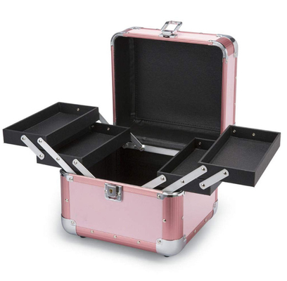 Wear Resistant Aluminium Cosmetic Case 0.8 Kgs Light Weight Makeup Beauty Box For Transport