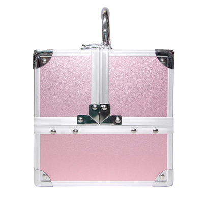 Light Weight Aluminum Cosmetic Cases, Red Lining Small Aluminum Cosmetic Vanity Case