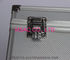 Silver Diamond Aluminum Briefcase Tool Box , Light Weight Lockable Aluminium Case