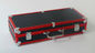 Anodize Aluminum Hard Case No Lining With Plastic Panel Latches Red + Black