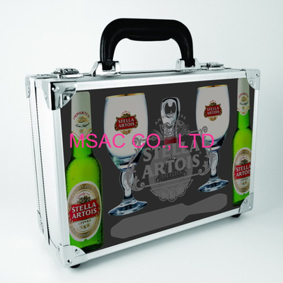 Lockable Portable Aluminum Case , 1.5 Kgs Aluminum Case With Foam Insert