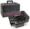 Big Space Pro Makeup Case 4MM MDF With Black Diamond ABS Panel 360 X 220 X 240mm