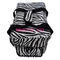 Multi - Purpose Fabric Zebra Makeup Bag , Zipper Opening Makeup Carrying Case