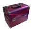 Aluminum ABS Cosmetic Boxes Purple Makeup Storage Cases
