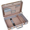 Molded Alloy Aluminum Notebook Carrying Case Golden One Lock For Security