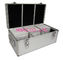 300 / 500 Aluminium CD Storage Case , Aluminum CD Storage Box Easy For Transport.