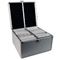 Light Weight Aluminum DVD Storage Case 3mm MDF And Silver ABS Panel