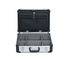Silver And Black Aluminium First Aid Box Aluminum Doctor Carrying Case