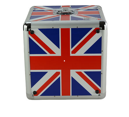 Custom LP 100 12'' Aluminum DVD/CD Storage Case Aluminum Media Vinyl Storage Case