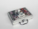 Silver Aluminum Hand Carrying Case With CMYK Printing 260 * 200 * 80mm Light Weight