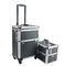 Aluminum Rolling Makeup Cases, Aluminum Trolley Makup Cases With Tray
