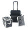 Aluminum Rolling Makeup Cases, Aluminum Trolley Makup Cases With Tray