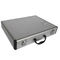Aluminum Document Case Small Size 360X220X80mm In Silver Aluminum Business Case For Men