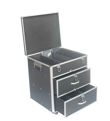 Portable DVD Aluminium Storage Case , Custom Dj 500 DVD Storage Case