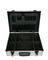 Silver Aluminum Tool Carry Case With Tool Panel Interior Black Lockable Carrying Boxes