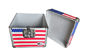 America Flag DVD Storage Case 7'' Alu Storage Box For CDS USA Flag Aluminum Case