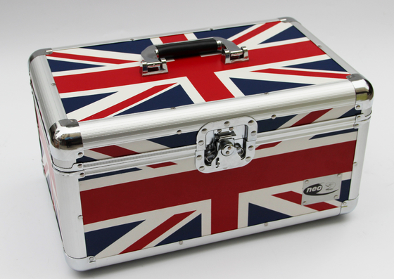 LP 7'' Aluminum Union Flag Carry Case DVD Storage Box