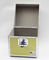 LP 12&quot; Aluminum Carry Case Yellow DVD Storage Box Aluminum ABS Diamond Portable Tool Case
