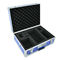 Blue Aluminum Carrying Case With Shoulder Strap Foam Insert