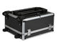 Black Aluminum Trolley Instrument Carrying Case With Dividers Insert