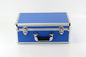 Customized Aluminum Blue Instrument Carrying Cases With Die Cut Foam Slots Protect Euipment