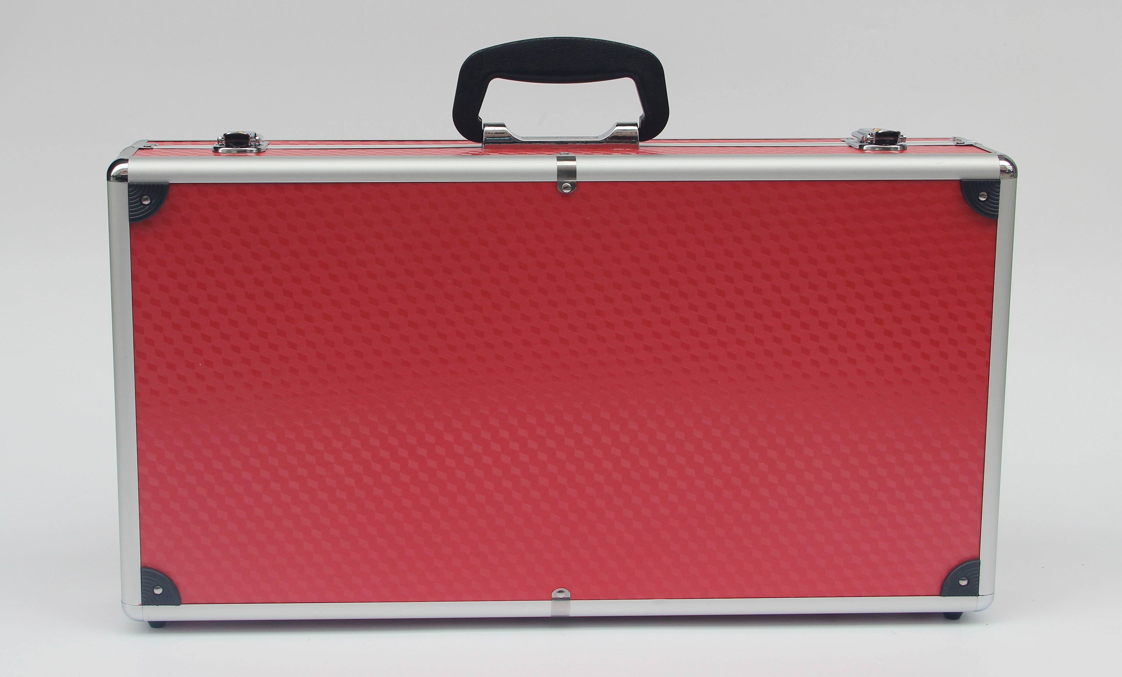 Red Aluminum Carrying Case , Light Weight Aluminium Hard Case With Foam