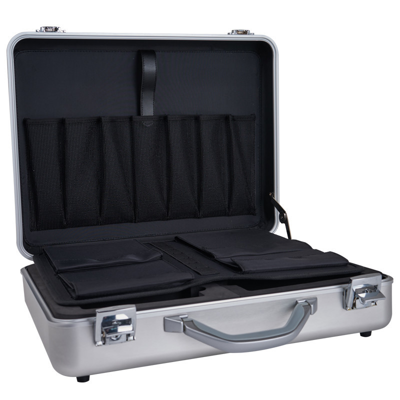 Custom Silver Attache Case , Moistureproof Aluminium Laptop Briefcase