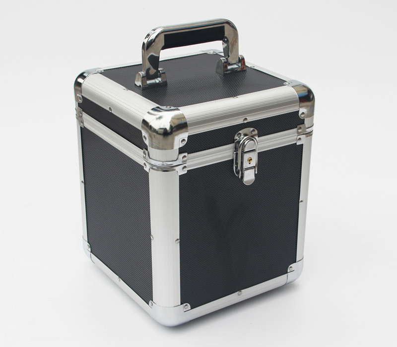 LPS Black 7'' LP 50 Aluminum Vinyl Carry Cases Vinyl Records Aluminum