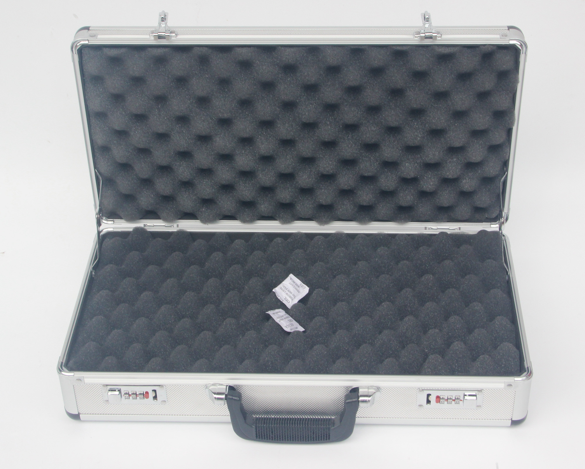 Silver Rifle Case Middle Size Aluminum Gun Case Silver Aluminum Diamond Handgun Box