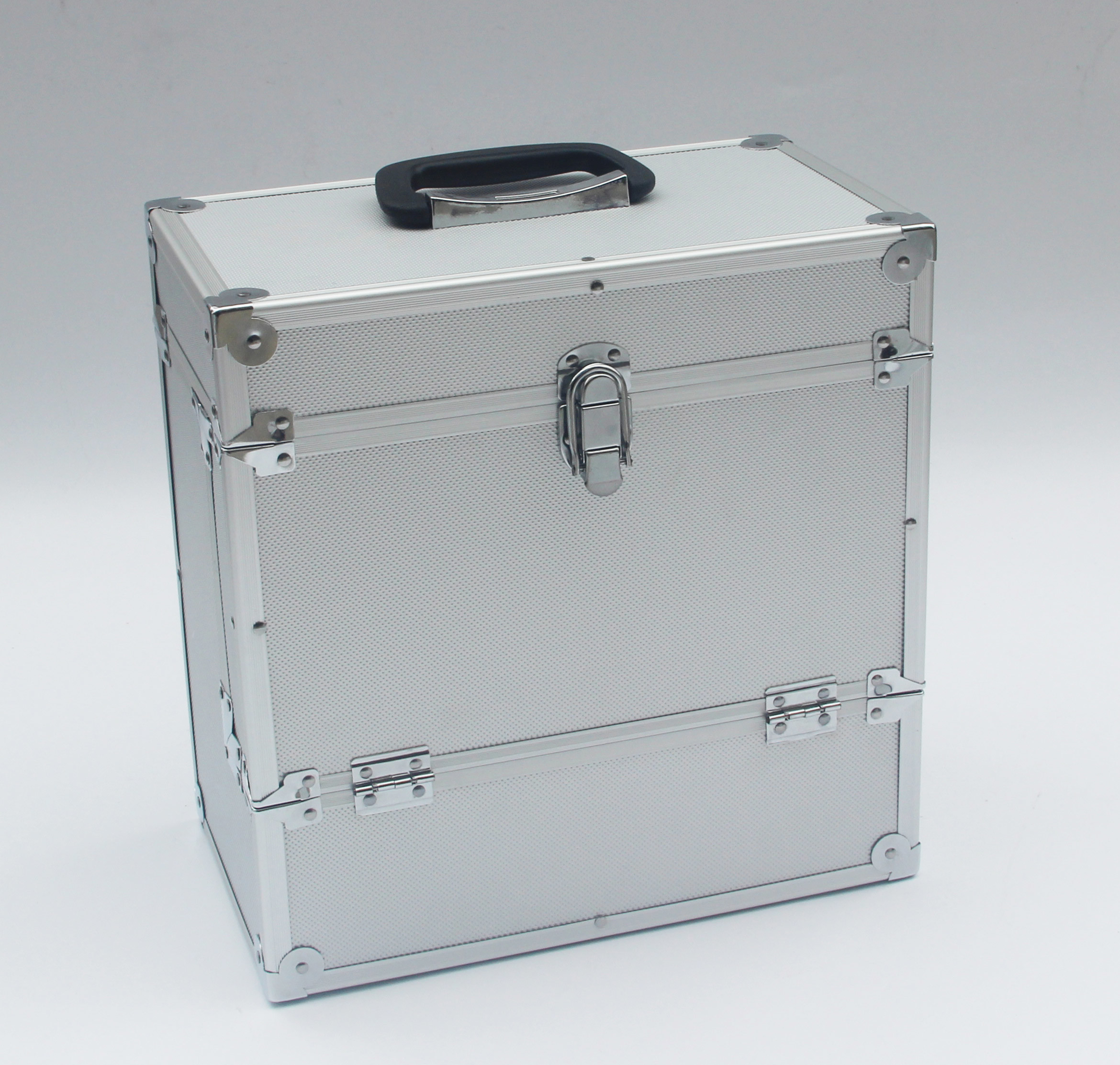 Dvd Technical Box Aluminum LP 100 12'' Vinyl Storage Case Silver DVD Storage Box
