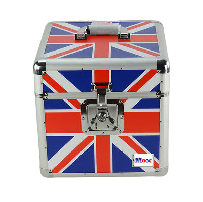 Custom LP 100 12'' Aluminum DVD/CD Storage Case Aluminum Media Vinyl Storage Case